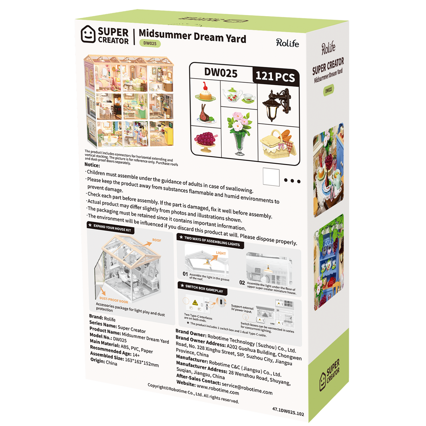 Rolife Super Creator Midsummer Dream Yard DIY Miniature House (DW025) | 1:24 Scale