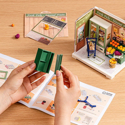 Rolife Nature Energy Fruits DIY Miniature Store Kit (DWS01B) | Mini Super Creator Fruit Shop