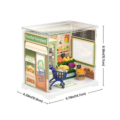 Rolife Nature Energy Fruits DIY Miniature Store Kit (DWS01B) | Mini Super Creator Fruit Shop