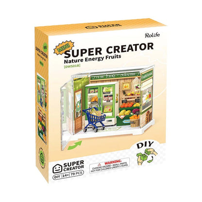 Rolife Nature Energy Fruits DIY Miniature Store Kit (DWS01B) | Mini Super Creator Fruit Shop