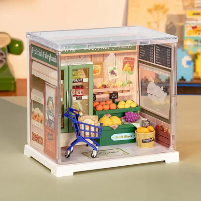 Rolife Nature Energy Fruits DIY Miniature Store Kit (DWS01B) | Mini Super Creator Fruit Shop