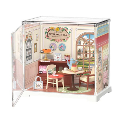 Rolife Honey Tea Lounge DIY Miniature Store Kit (DWS02B) | Mini Super Creator Tea Shop