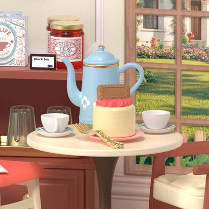 Rolife Honey Tea Lounge DIY Miniature Store Kit (DWS02B) | Mini Super Creator Tea Shop