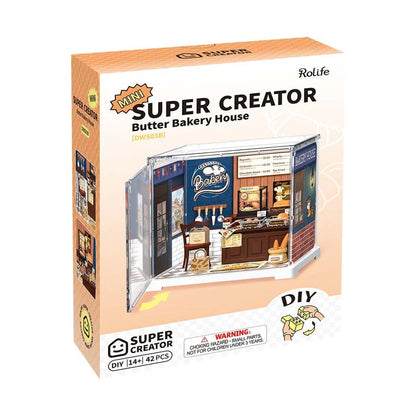 Rolife Butter Bakery House DIY Miniature Store Kit (DWS03B) | Mini Super Creator Bakery