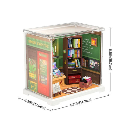 Rolife Memory Book Store DIY Miniature Store Kit (DWS04B) | Mini Super Creator Bookshop