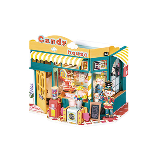 Rolife Rainbow Candy House DIY Miniature House Kit (DG158) | LED Light