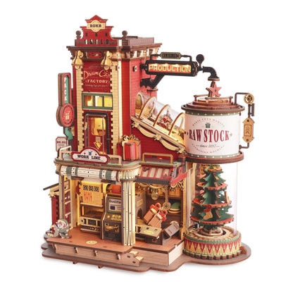 ROKR Dream Gift Factory Wooden Music Box (EAB01) | Christmas Mechanical Puzzle