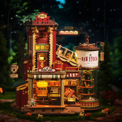 ROKR Dream Gift Factory Wooden Music Box (EAB01) | Christmas Mechanical Puzzle