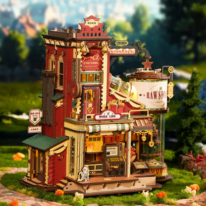 ROKR Dream Gift Factory Wooden Music Box (EAB01) | Christmas Mechanical Puzzle