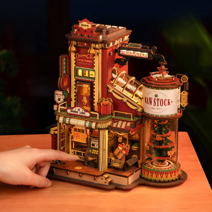 ROKR Dream Gift Factory Wooden Music Box (EAB01) | Christmas Mechanical Puzzle
