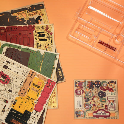 ROKR Dream Gift Factory Wooden Music Box (EAB01) | Christmas Mechanical Puzzle