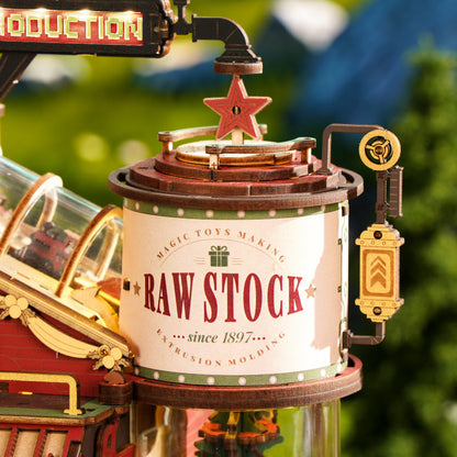 ROKR Dream Gift Factory Wooden Music Box (EAB01) | Christmas Mechanical Puzzle