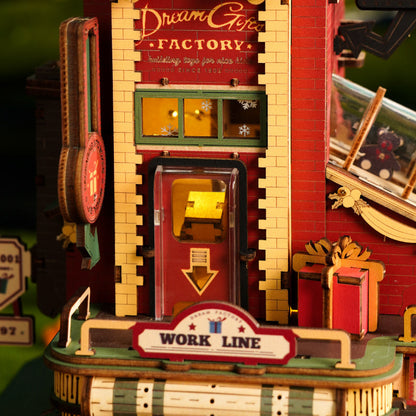ROKR Dream Gift Factory Wooden Music Box (EAB01) | Christmas Mechanical Puzzle