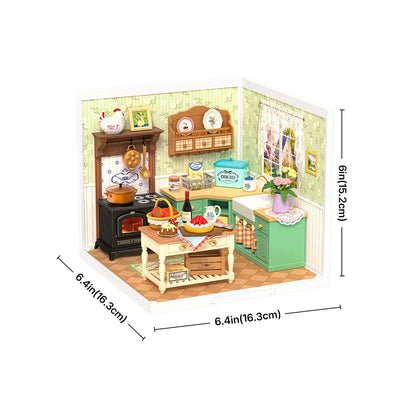 Rolife Super Creator Farmhouse Kitchen DIY Miniature House (DW024) | 1:24 Scale