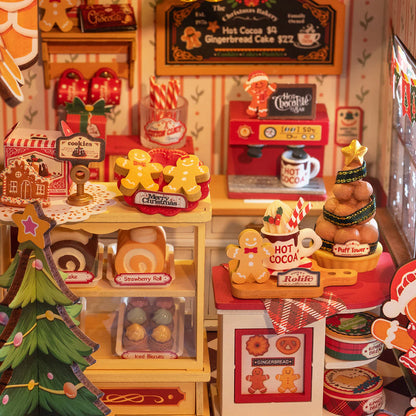 Rolife Gingerbread House DIY Miniature House Kit (DG176) | 1:18 Scale