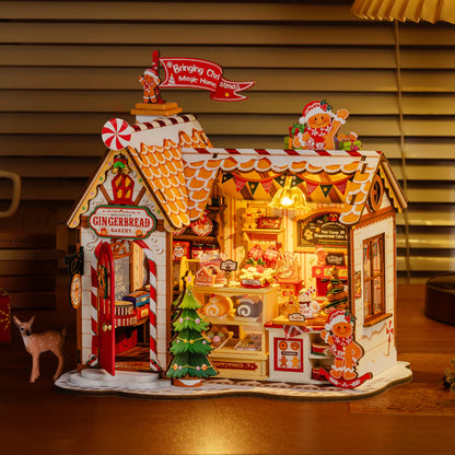 Rolife Gingerbread House DIY Miniature House Kit (DG176) | 1:18 Scale