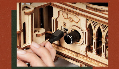 ROKR Classical gramophone 3D Wooden Puzzle (LKB01) | Marble Run Lift Model