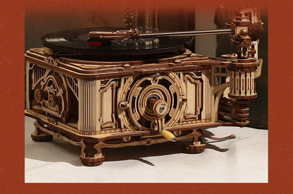 ROKR Classical gramophone 3D Wooden Puzzle (LKB01) | Marble Run Lift Model