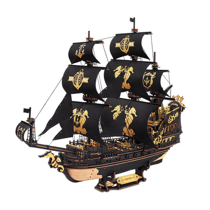 ROKR The Seahorse Barque 3D Wooden Puzzle (MCB02) | Model Kit