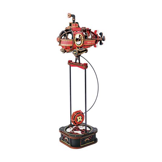 ROKR Deep-Sea Adventurer Pendulum Balance Toy 3D Puzzle - MCD04 | Wooden Submarine Kinetic Desk Toy with Perpetual Motion