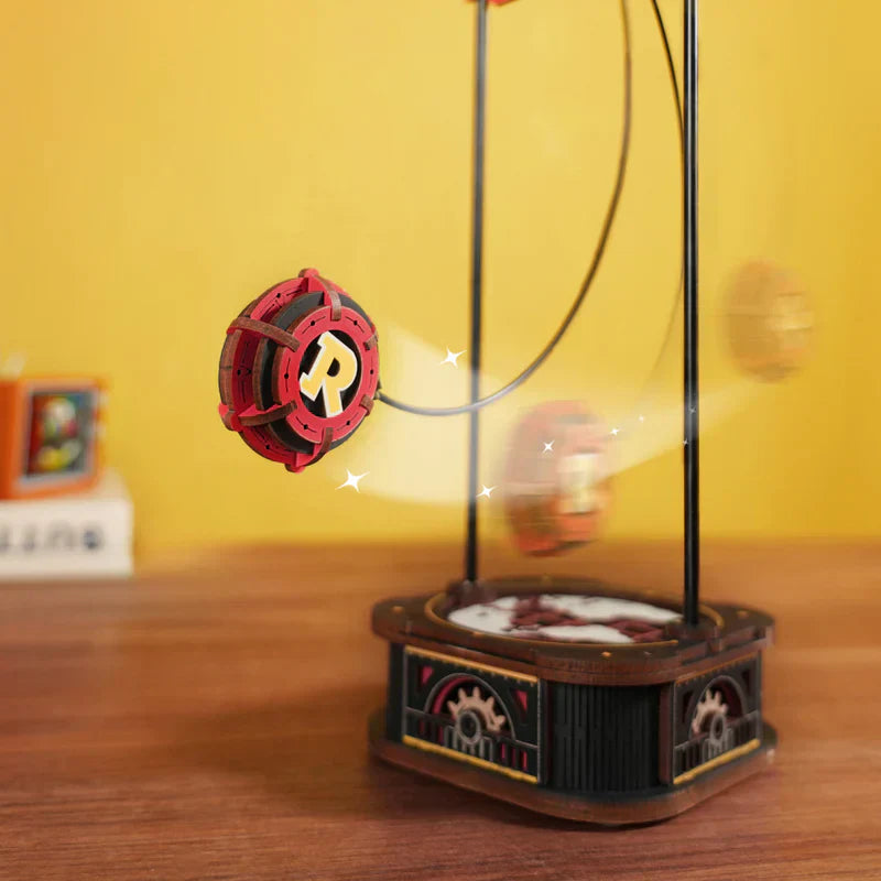 ROKR DIY Gravity Swing Sky Captain - MCD01 | Mechanical 3D Wooden Puzzle with Auto-Swing Feature