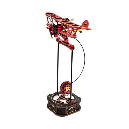 ROKR DIY Gravity Swing Sky Captain - MCD01 | Mechanical 3D Wooden Puzzle with Auto-Swing Feature