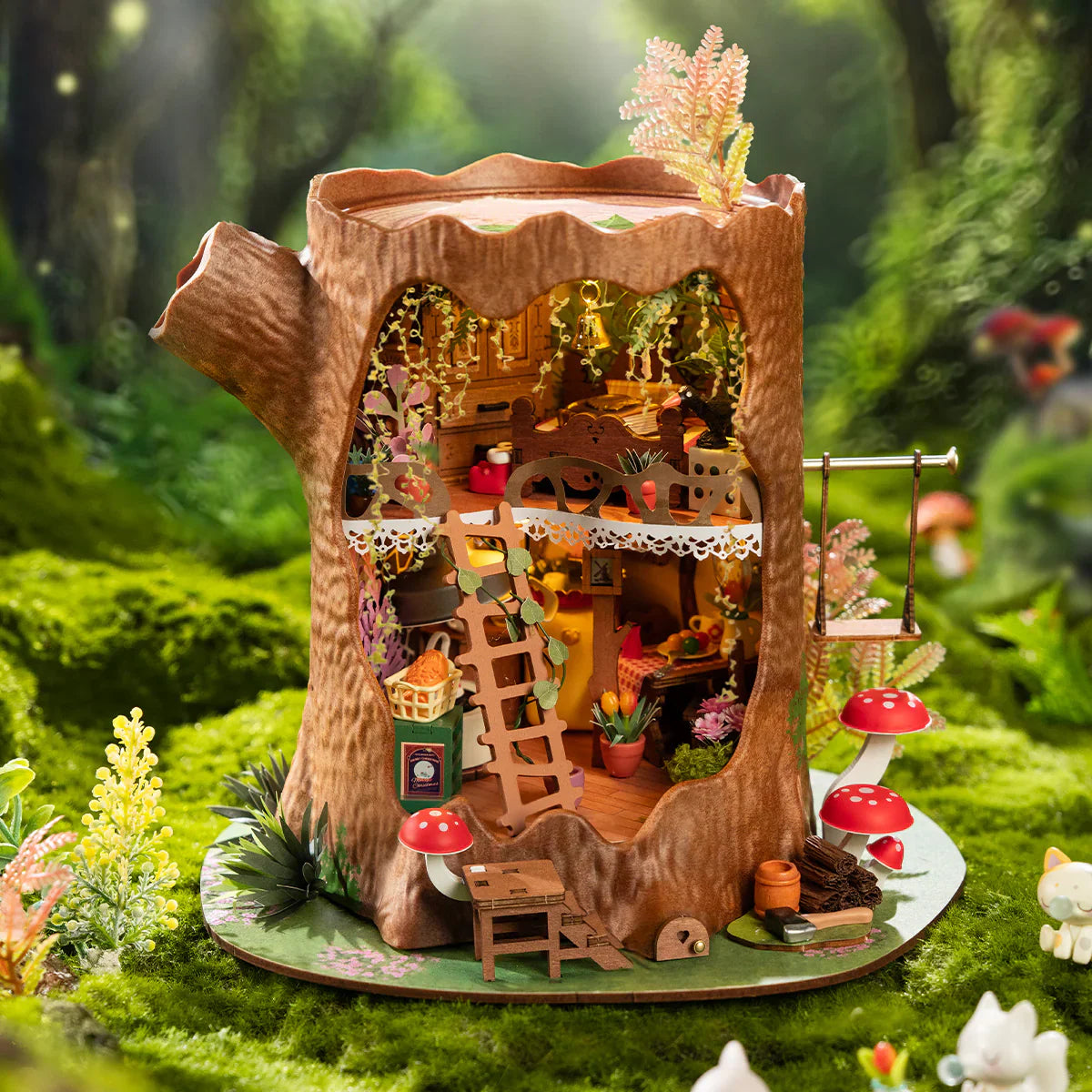 Rolife Fairytale Tree House DIY Miniature House Kit (DG179) | 1:18 Scale
