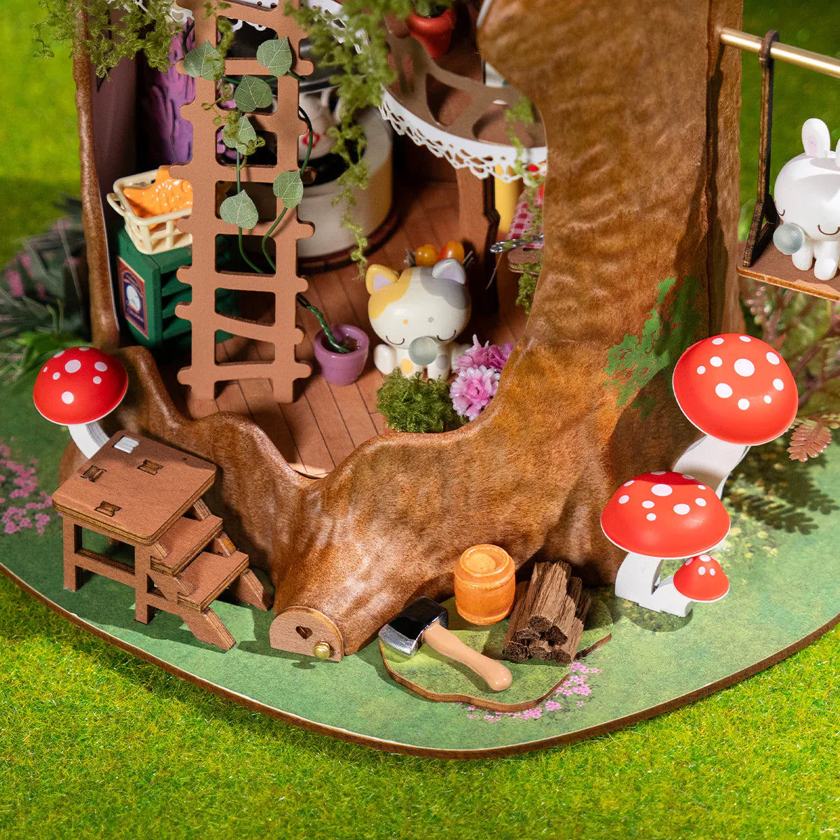 Rolife Fairytale Tree House DIY Miniature House Kit (DG179) | 1:18 Scale