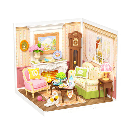 Rolife Super Creator Holiday Tea Time DIY Miniature House (DW023) | 1:24 Scale