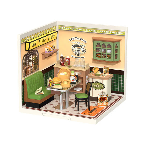 Rolife Super Creator Hong Kong Bites Cafe DIY Miniature House (DW021) | 1:24 Scale