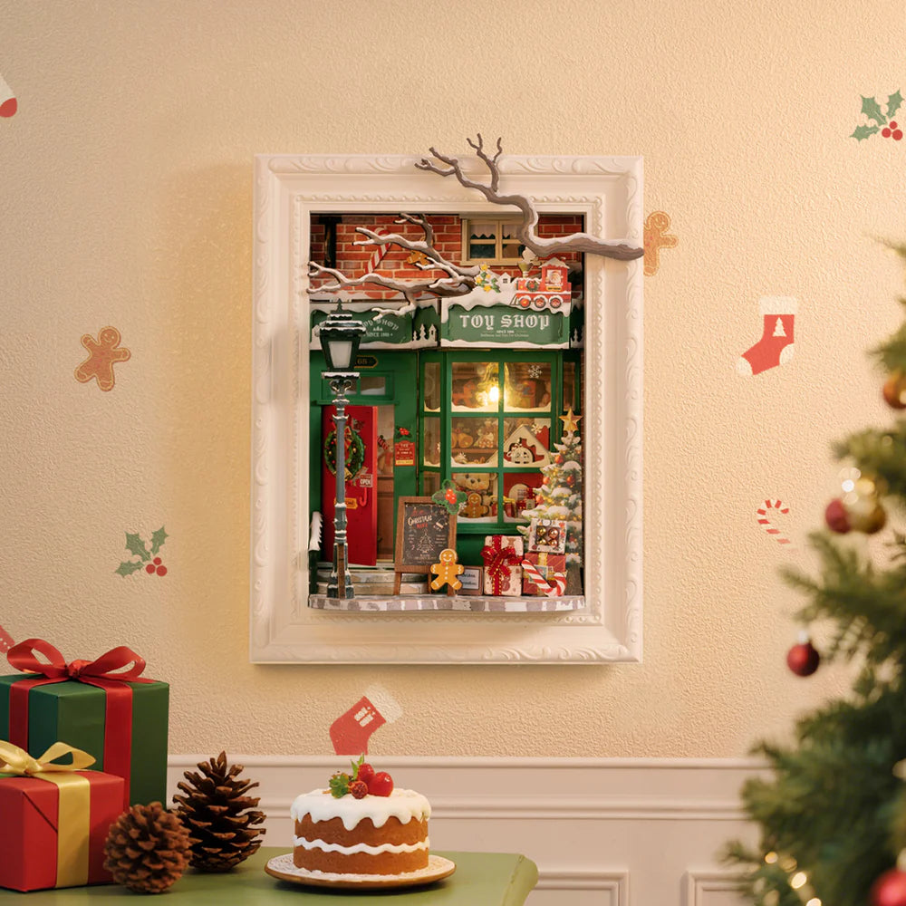 Rolife Santa’s Toy Shop 3D Wooden Puzzle (DP006) | Framed Christmas Diorama