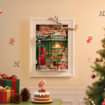 Rolife Santa’s Toy Shop 3D Wooden Puzzle (DP006) | Framed Christmas Diorama