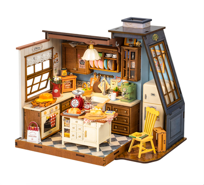 Rolife Baking Kitchen DIY Miniature House Kit (DG172) | 1:18 Scale