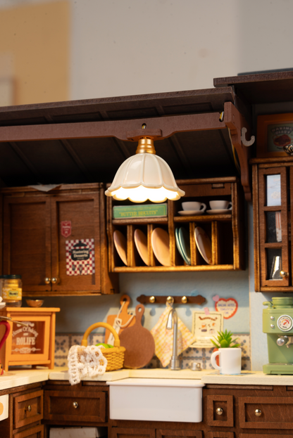 Rolife Baking Kitchen DIY Miniature House Kit (DG172) | 1:18 Scale