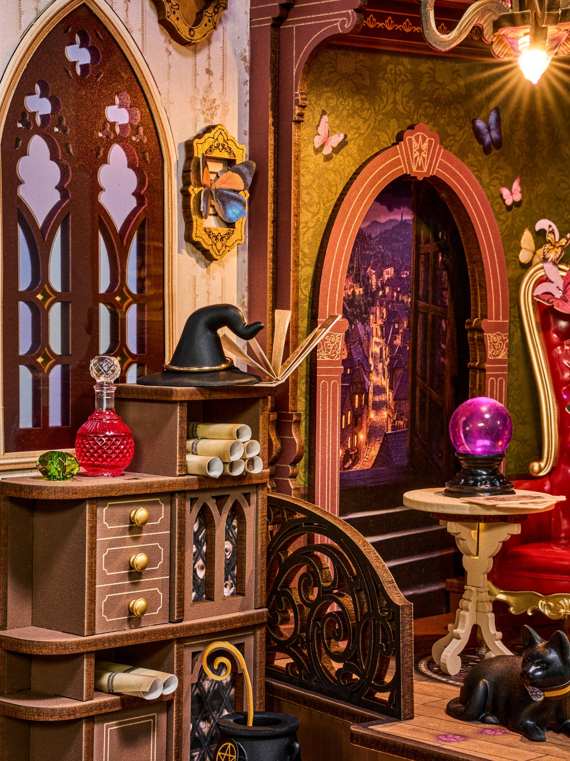 Rolife Magic Fantasy Corner DIY Book Nook Shelf Insert (TGB14) | Touch Light