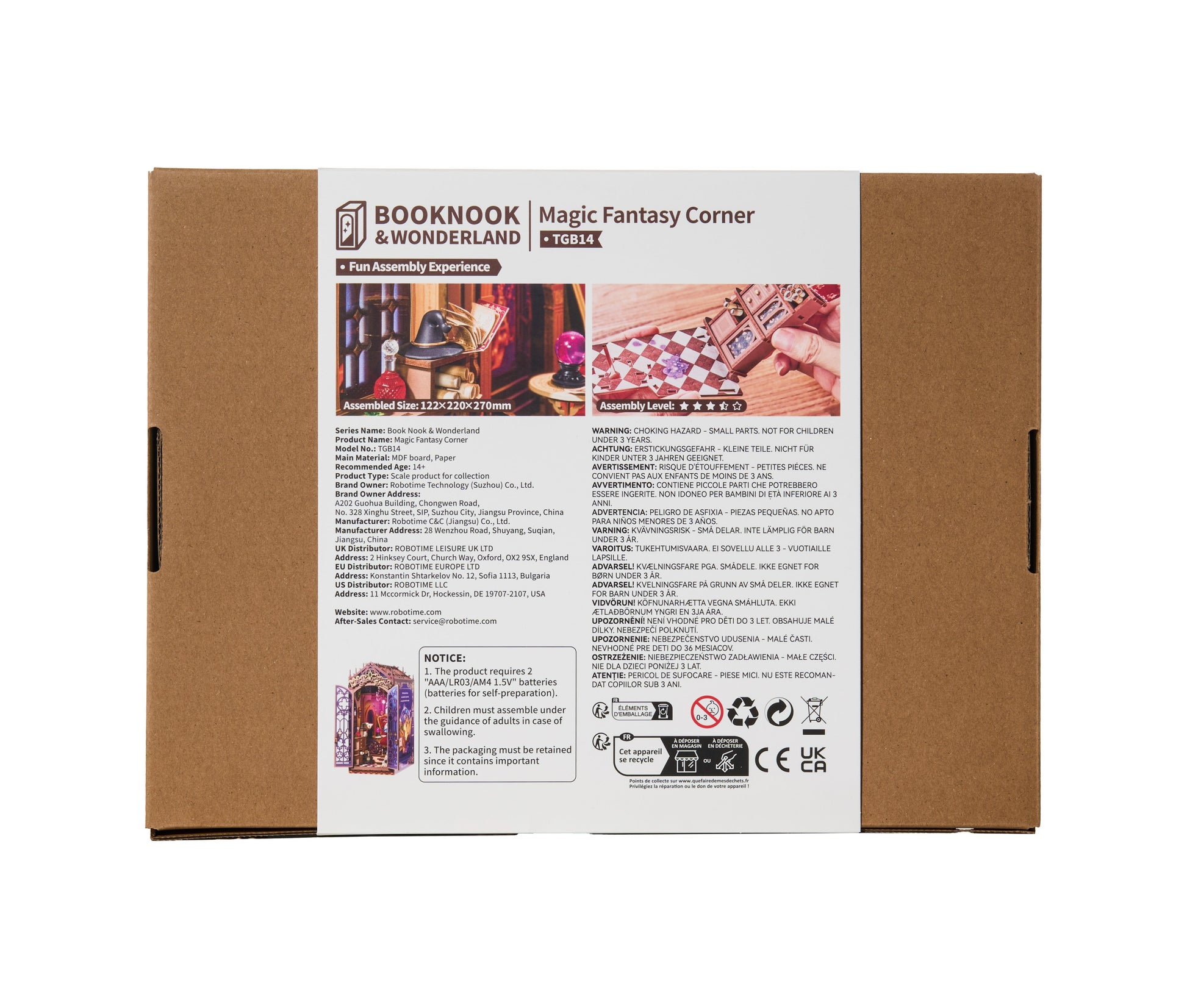 Rolife Magic Fantasy Corner DIY Book Nook Shelf Insert (TGB14) | Touch Light