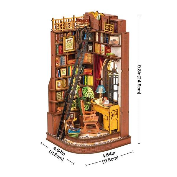 Silent Corner Study (TGE02) | Warm Light Book Nook Display
