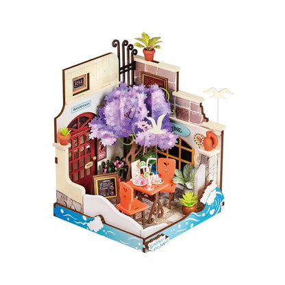 Rolife Sea Holiday Restaurant DIY Miniature House Kit (DS039) | 1:28 Scale