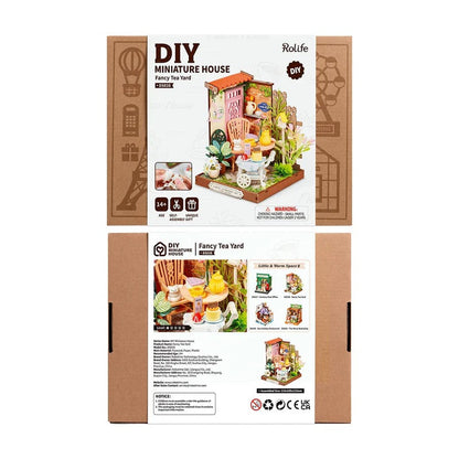 Rolife Fancy Tea Yard DIY Miniature House Kit (DS038) | 1:28 Scale