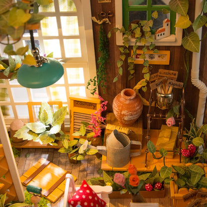 Rolife Miller’s Garden DIY Miniature House Kit (DG108) | Garden Porch Scene