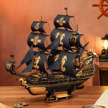 The Seahorse Barque (MCB02) | Gothic Pirate Ship Display