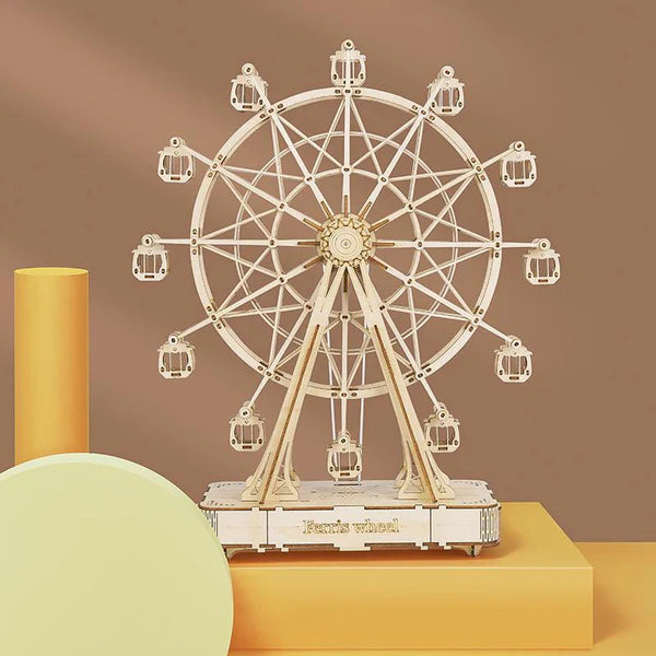 Rolife Ferris Wheel 3D Wooden Puzzle Music Box (TGN01) | Wind-Up Melody