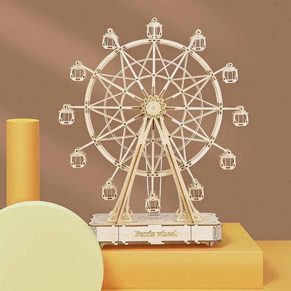 Rolife Ferris Wheel 3D Wooden Puzzle Music Box (TGN01) | Wind-Up Melody