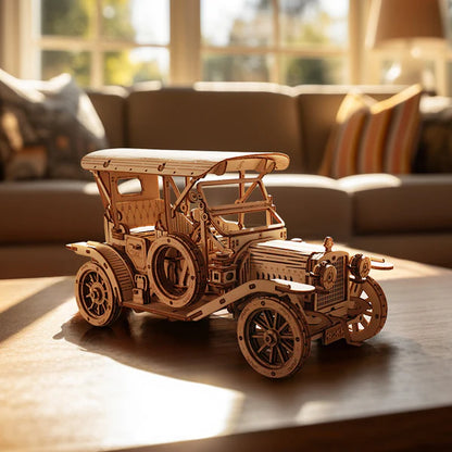 ROKR Vintage Car 3D Wooden Puzzle (MC801) | 1:15 Scale Model Kit