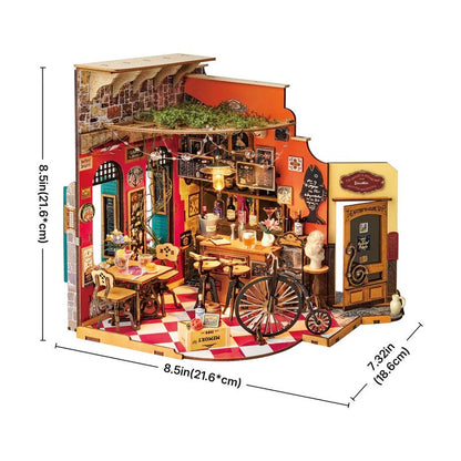 Rolife Cheers Bar & Dining DIY Miniature House Kit (DG173) | 1:18 Scale