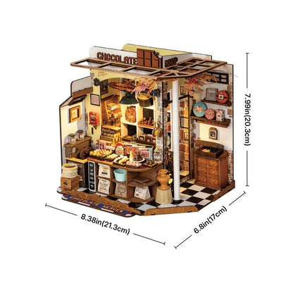 Rolife Henry’s Chocolate DIY Miniature House Kit (DG174) | 1:18 Scale