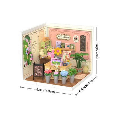 Rolife Super Creator Fresh Flower Shop DIY Miniature House (DW017B) | 1:24 Scale
