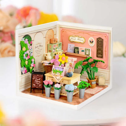 Rolife Super Creator Fresh Flower Shop DIY Miniature House (DW017B) | 1:24 Scale