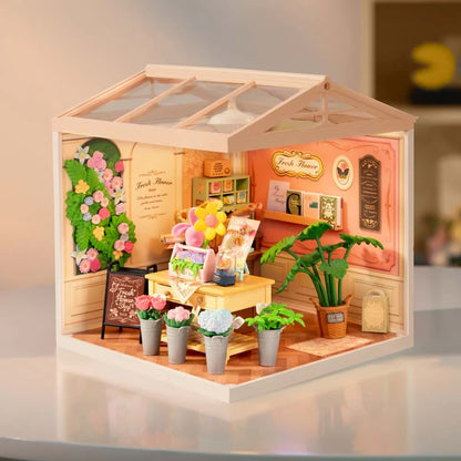 Rolife Super Creator Fresh Flower Shop DIY Miniature House (DW017B) | 1:24 Scale