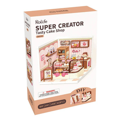 Rolife Super Creator Tasty Cake Shop DIY Miniature House (DW019B) | 1:24 Scale